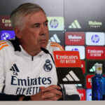 El entrenador italiano Carlo Ancelotti en rueda de prensa